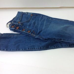 Madewell Denim Jeans Blue 10" High Rise Skinny